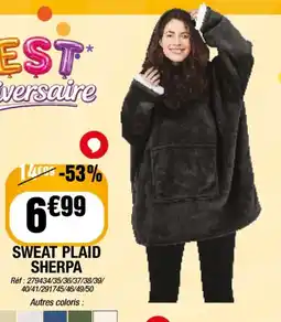 Sweat Plaid Sherpa