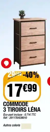 LÉNA Commode 3 tiroirs