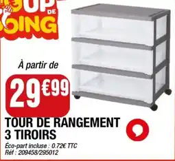 Tour de Rangement 3 Tiroirs