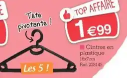 Cintres en plastique