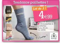 BURTON Chaussettes à paillettes