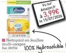 Dr Beckmann Nettoyant en feuilles