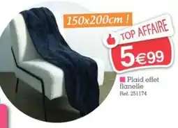 Plaid effet flanelle