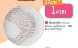 Assiette plate