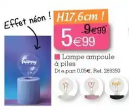 Lampe ampoule à piles