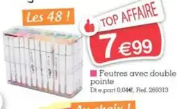Feutres avec double pointe