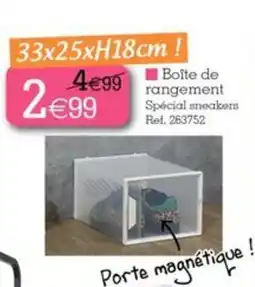 Boite de rangement Spécial sneakers