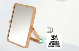 Le miroir de salle de bain à poser