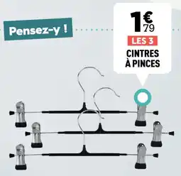 Cintres à Pinces