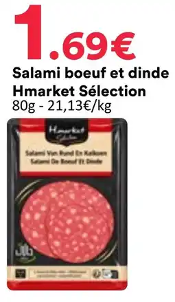 Hmarket Sélection Salami boeuf et dinde