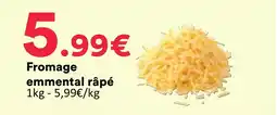 Fromage emmental râpé