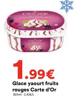 Carte d'Or Glace yaourt fruits rouges
