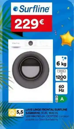 Surfline - lave linge frontal sug60a112