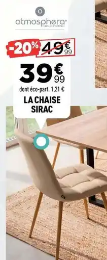 Atmosphera - la chaise sirac