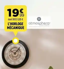 Atmosphera - l'horloge mécanique