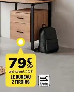 Le bureau 2 tiroirs