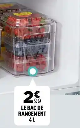 Le bac de rangement
