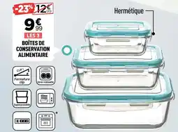 Boîtes de conservation alimentaire