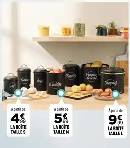 La boite taille s
