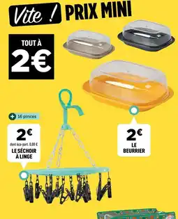 Prix mini - le séchoir à linge