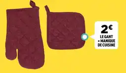 Le gant + manique de cuisine