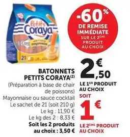 Coraya - batonnets petits