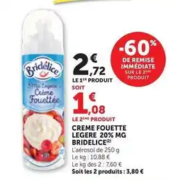 Bridélice - creme fouette legere
