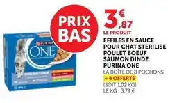 Purina - effiles en sauce pour chat sterilise poulet boeuf saumon dinde
