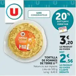 U - tortilla de pommes de terre