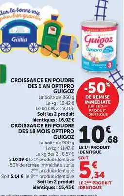 Bien - croissance en poudre des 1 an optipro