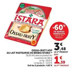 Vrai - ossau-iraty aop au lait pasteurise de brebis
