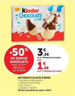 Ferrero rocher - batonnets glaces kinder