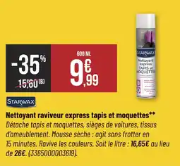 STARWAX Nettoyant raviveur express tapis et moquettes