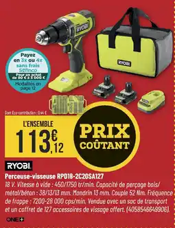 RYOBI Perceuse-visseuse RPD18-2C20SA127