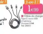 Câble de charge