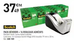 Scotch Dévidoir + 16 rouleaux adhésifs
