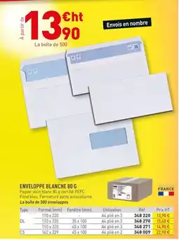 Enveloppe blanche