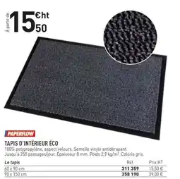 Paperflow Tapis D'intérieur Éco