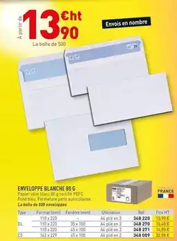 Enveloppe blanche