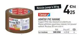 Tesa - adhésif pvc havane