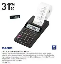 Casio - calculatrice imprimante hr-rcce