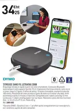 Dymo - titreuse sans fil