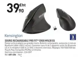 Kensington - souris rechargeable pro fit ergo my630 eq