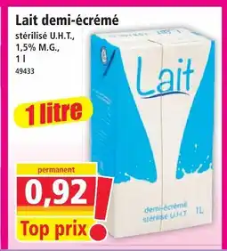 Lait demi-écrémé