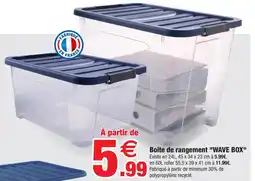 Boîte de rangement wave box