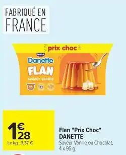Danette - flan prix choc