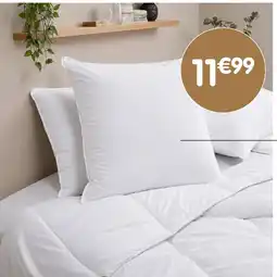 Oreiller sensation duvet en percale