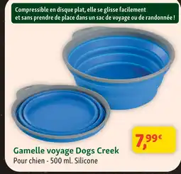 Dogs creek gamelle voyage