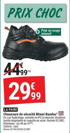 Chaussure de sécurité miami