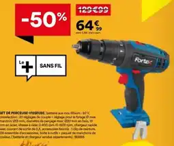 Forte Set de Perceuse-Visseuse